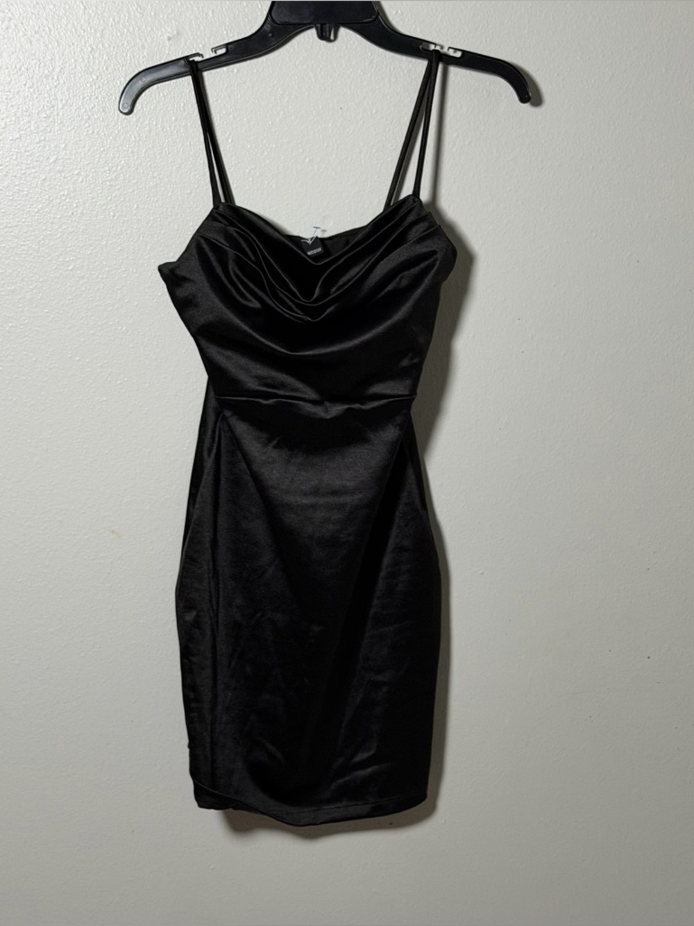 Windsor Women Mini Cowl Neck Sexy Black Night Out Party Dress size M